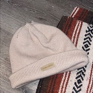 Clear Creek Beige Knit Beanie